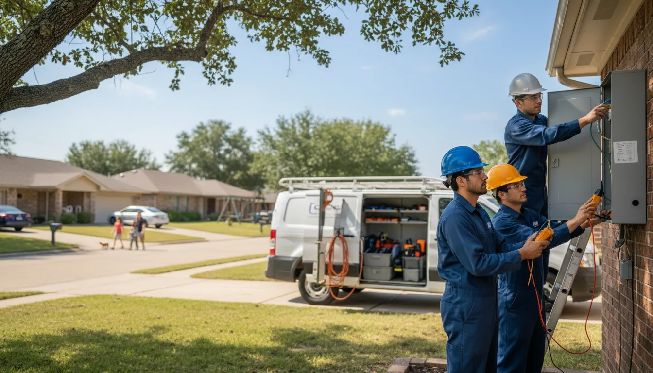 Certified electrician providing emergency electrical services in Western, NE
